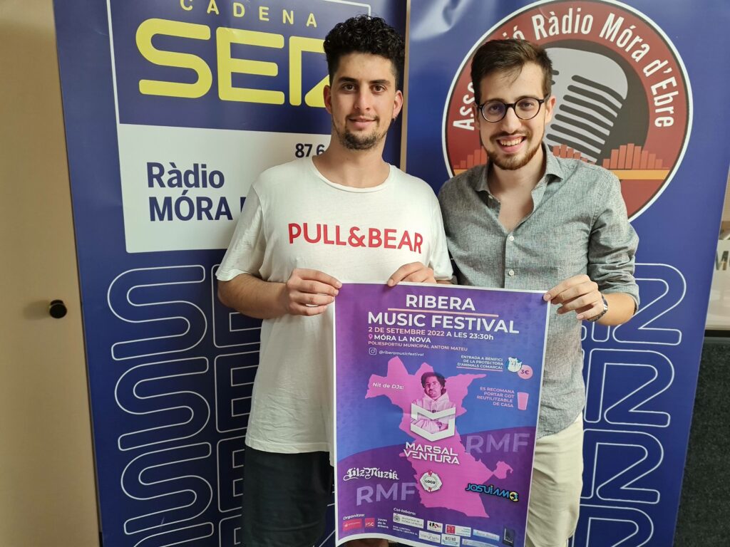 Guillem Trinchan i Oliver Mellado, organitzadors Ribera Music Festival