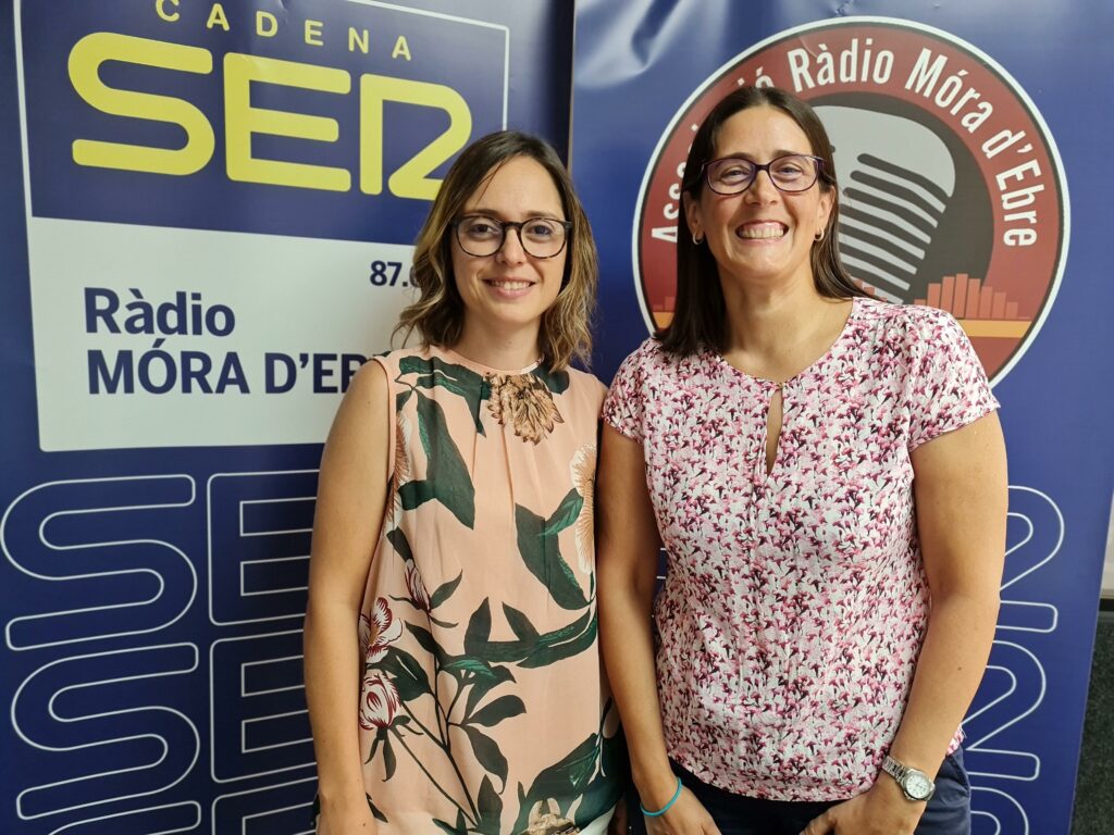 Àngels Bladé i Pilar Sansó, equip directiu de l'EOI Ribera d'Ebre