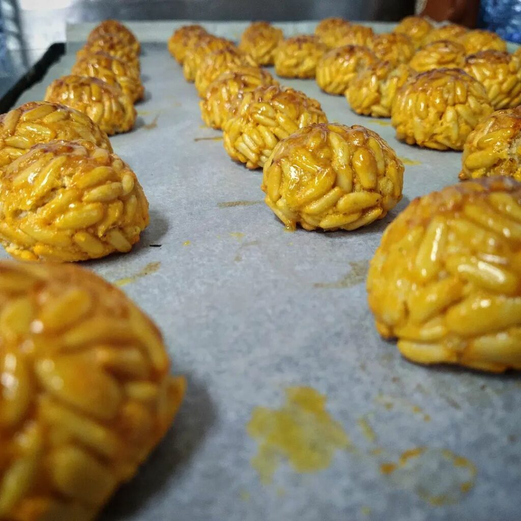 Panellets de la Pastisseria Fucho de Móra d'Ebre