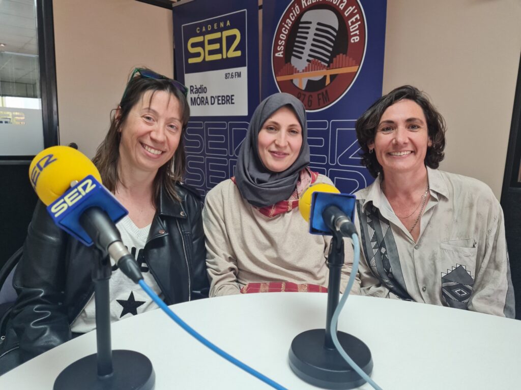 Montse Moliné, Aisha Blanca i Angelina Lluc, llevadores de l'Hospital Comarcal de Móra d'Ebre