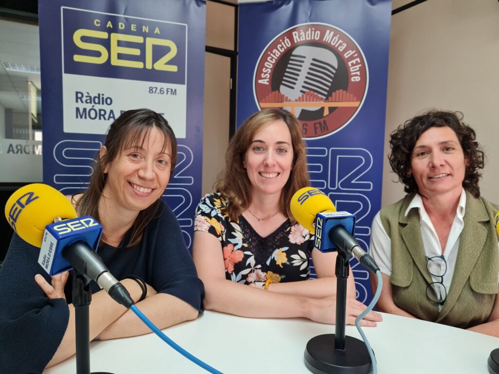 Montse, Yasmina i Angy, llevadores de l'Hospital Comarcal de Móra d'Ebre