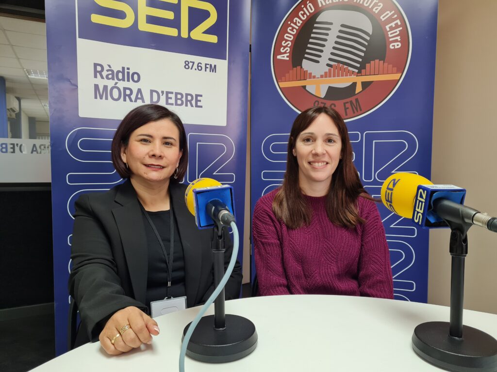 La Dra. Shirley Morales i la infermera Bea Sebastià, del servei d'Urgències de l'Hospital Comarcal de Móra d'Ebre