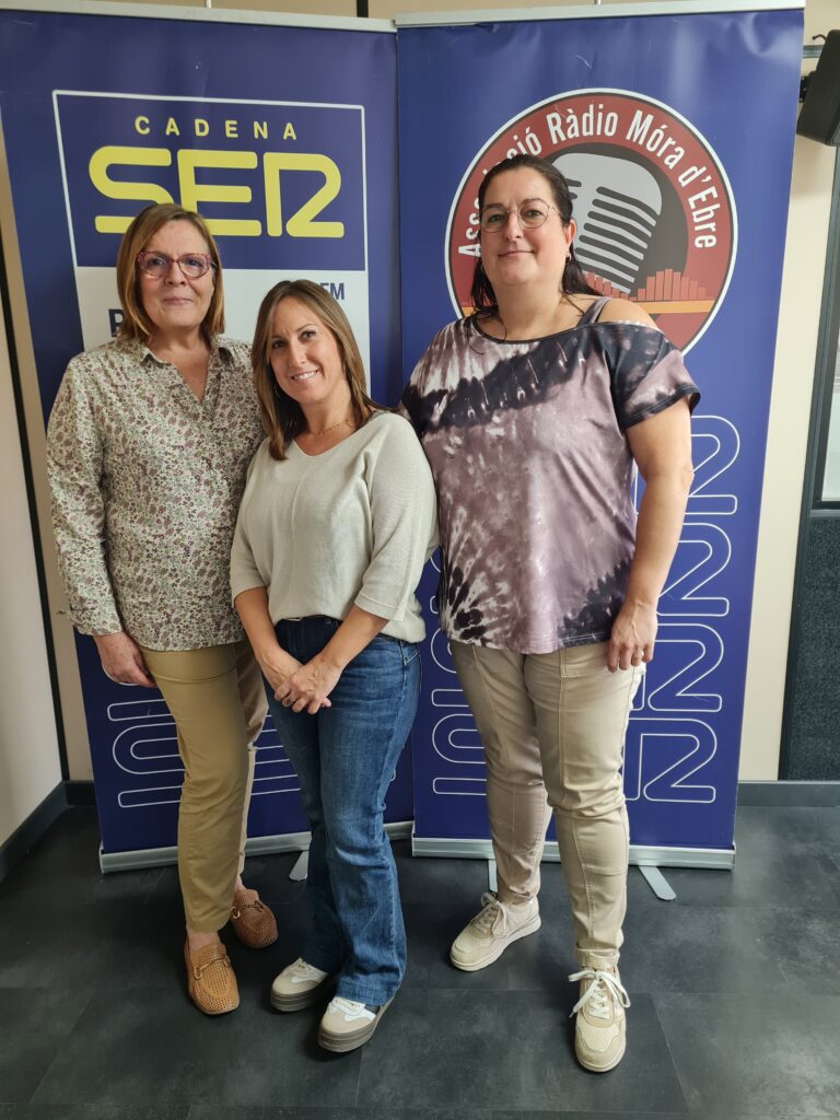 Silvia Mallen, Cristina Castellà i Núria Segarra, de l'Hospital de Dia de Batea