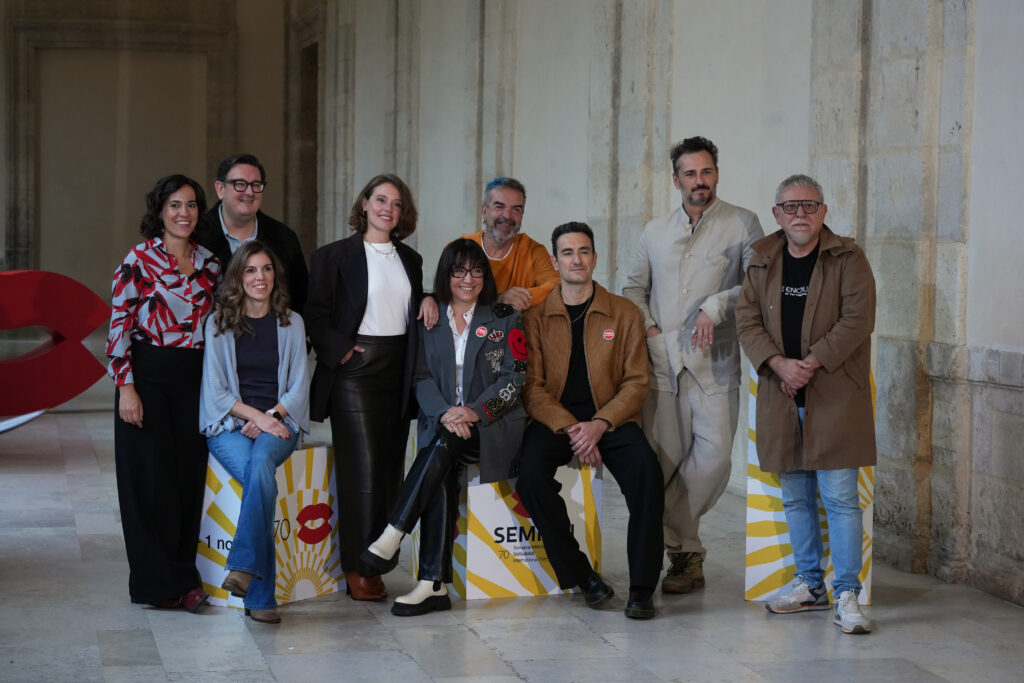 L'equip de 'Frontera' a la Seminci | Autor: Pere Francesch (ACN)