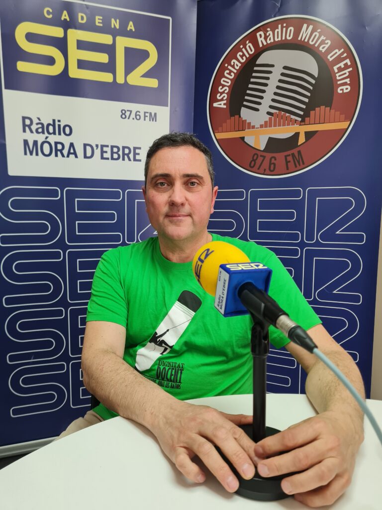 Marc Martínez, responsable d'USTEC-STEs a la Ribera d'Ebre i la Terra Alta