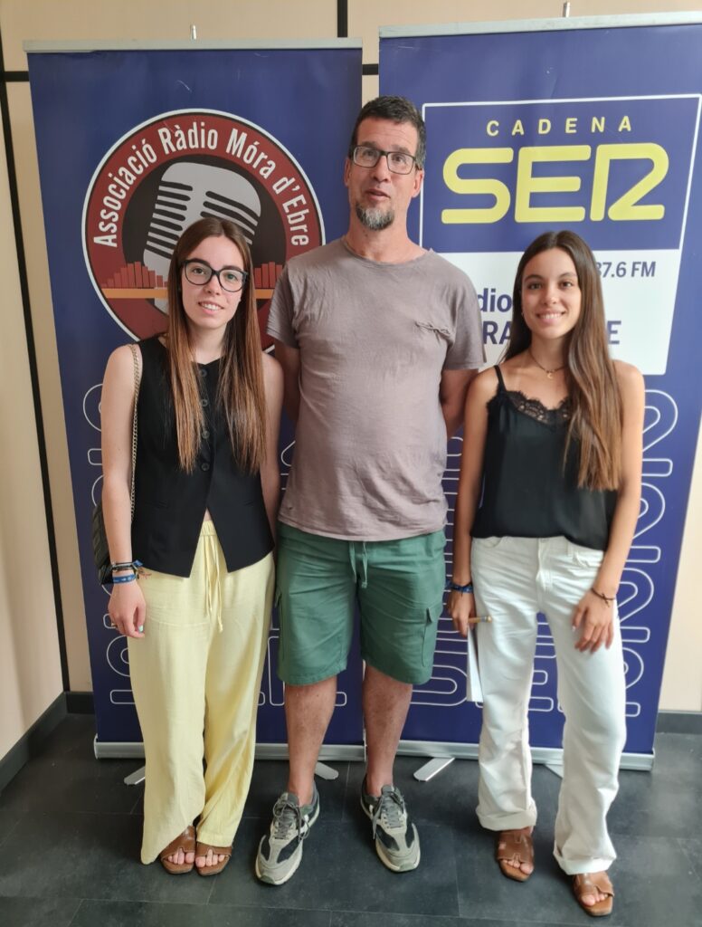 La Vinyet i Carola Papasseit amb el Gerard Mercadé