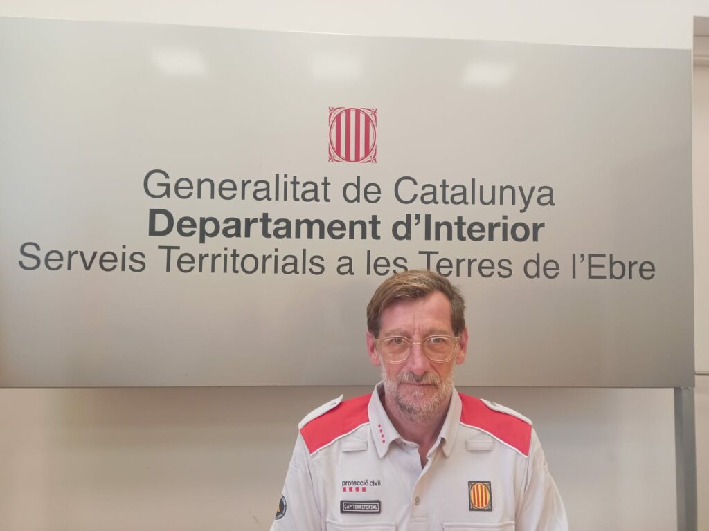 Rafel Prades, responsable de Protecció Civil a Terres de l'Ebre