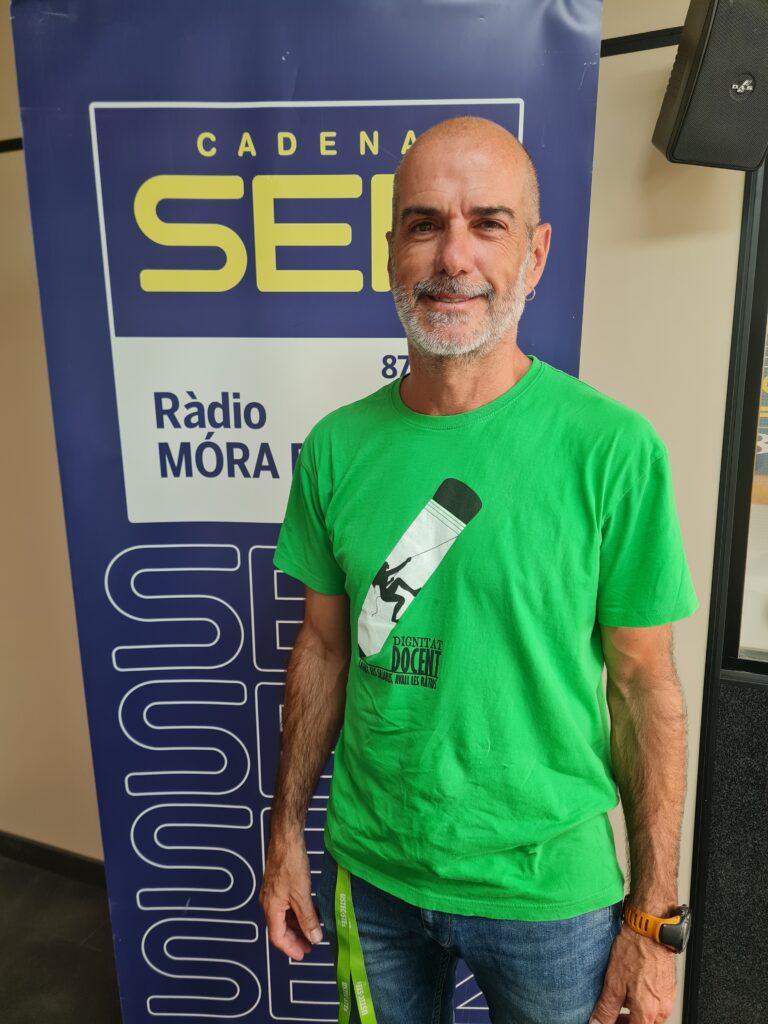 Pau Ureña, portaveu d'USTEC a les Terres de l'Ebre